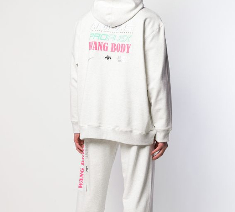 adidas Alexander Wang Badge Logo Pullover Sweatshirt Light Grey Unisex ED1207 圖 6