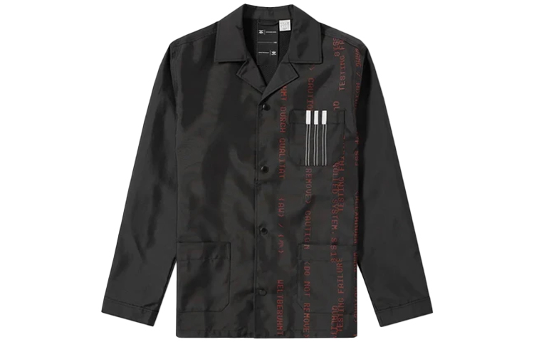 adidas Alexander Wang Black Casual Coach Long-Sleeve Workwear Jacket CZ8319