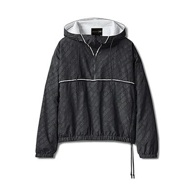 adidas Alexander Wang Half-Zip Hoodie Jacket Black Unisex BR9247