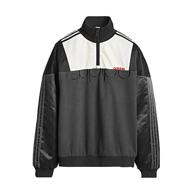Adidas Alexander Wang Logo Colorblock Half-Zip Track Jacket Black DT9502