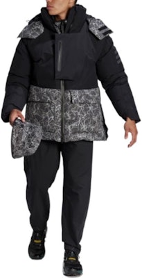 adidas x and wander Black Puffer Jacket with Logo Print and Patchwork Design HN6940 Lookbook adidas x and wander Black Puffer Jacket with Logo Print and Patchwork Design HN6940