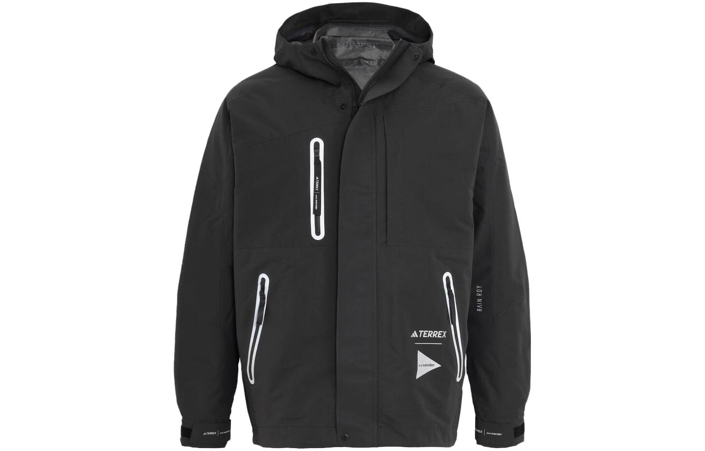 adidas and wander Black Triple-Layer Waterproof Down Jacket Japan Edition IJ5895-JAPAN