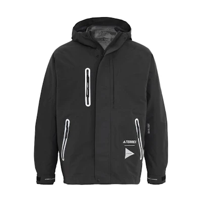 adidas and wander Black Triple-Layer Waterproof Down Jacket Japan Edition IJ5895-JAPAN