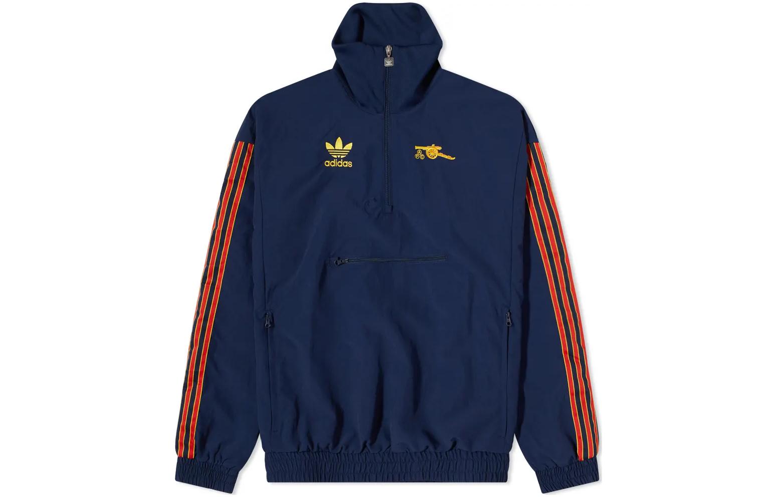 adidas Arsenal FC Navy Blue Logo Embroidered Track Jacket for Men HM4831