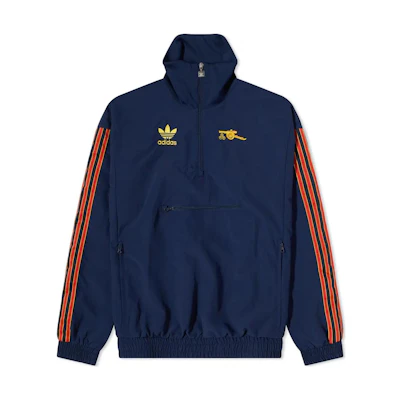 adidas Arsenal FC Navy Blue Logo Embroidered Track Jacket for Men HM4831