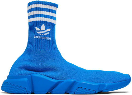 adidas Originals x Balenciaga 巴黎世家 Speed 1.0 Speed 套穿 耐磨 高幫 運動休閒鞋 藍色 Buy adidas Originals x Balenciaga 巴黎世家 Speed 1.0 Speed 套穿 耐磨 高幫 運動休閒鞋 藍色