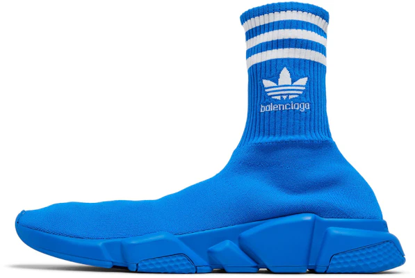 adidas Originals x Balenciaga 巴黎世家 Speed 1.0 Speed 套穿 耐磨 高幫 運動休閒鞋 藍色 Shop adidas Originals x Balenciaga 巴黎世家 Speed 1.0 Speed 套穿 耐磨 高幫 運動休閒鞋 藍色