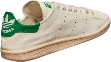 adidas originals x Balenciaga巴黎世家 皮革 繫帶 低筒 時尚板鞋 白綠 Lookbook adidas originals x Balenciaga巴黎世家 皮革 繫帶 低筒 時尚板鞋 白綠