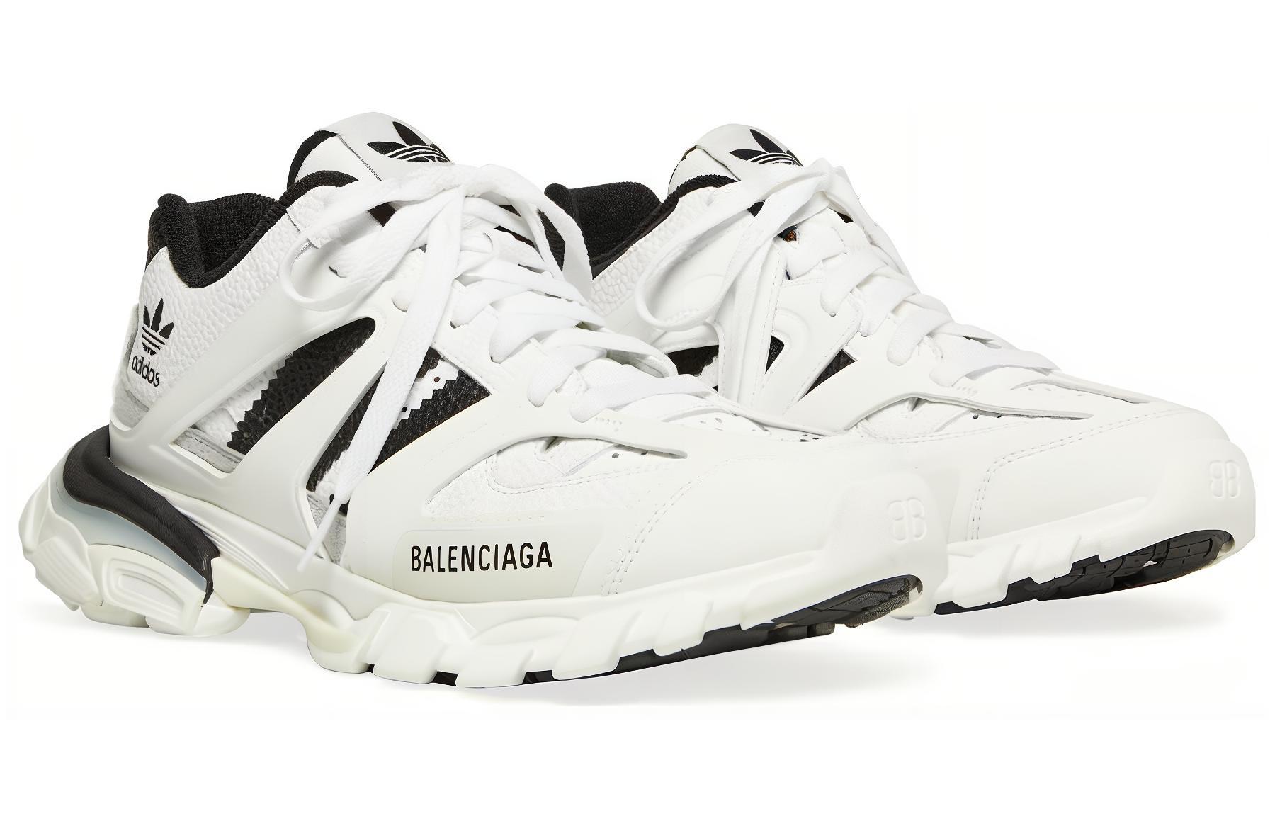 Lookbook adidas x Balenciaga巴黎世家 中筒 跑步鞋 男款 白色