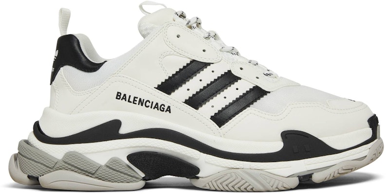 adidas x Balenciaga Triple S 'White Black' 710021W2ZB19112