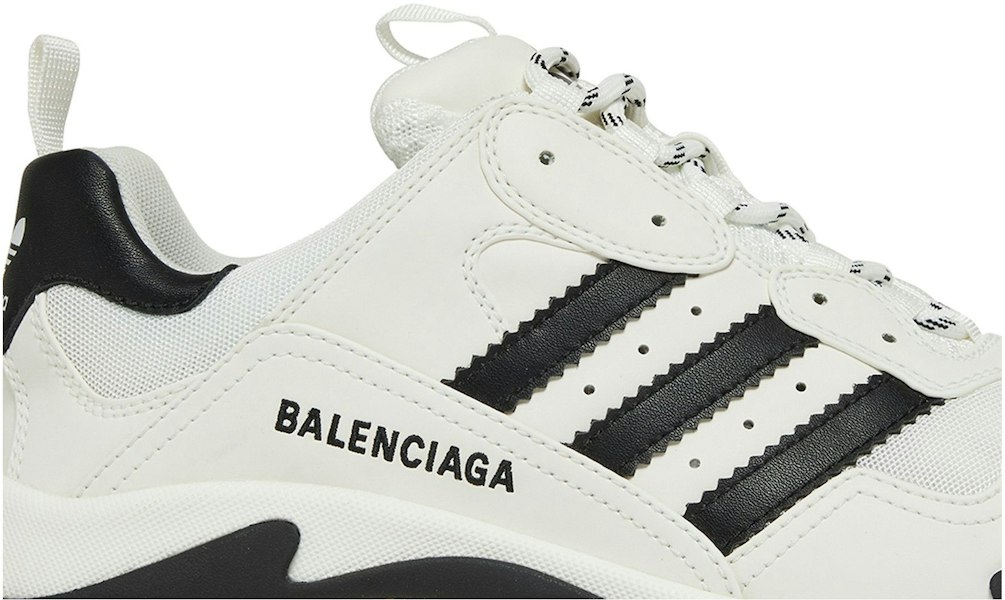 adidas x Balenciaga Triple S ''Weiß Schwarz'' 710021W2ZB19112 Lookbook adidas x Balenciaga Triple S ''Weiß Schwarz'' 710021W2ZB19112