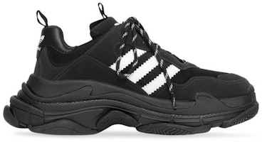 adidas originals x Balenciaga巴黎世家 Triple S 系帶 防滑 低筒 老爸鞋 黑色 Order adidas originals x Balenciaga巴黎世家 Triple S 系帶 防滑 低筒 老爸鞋 黑色