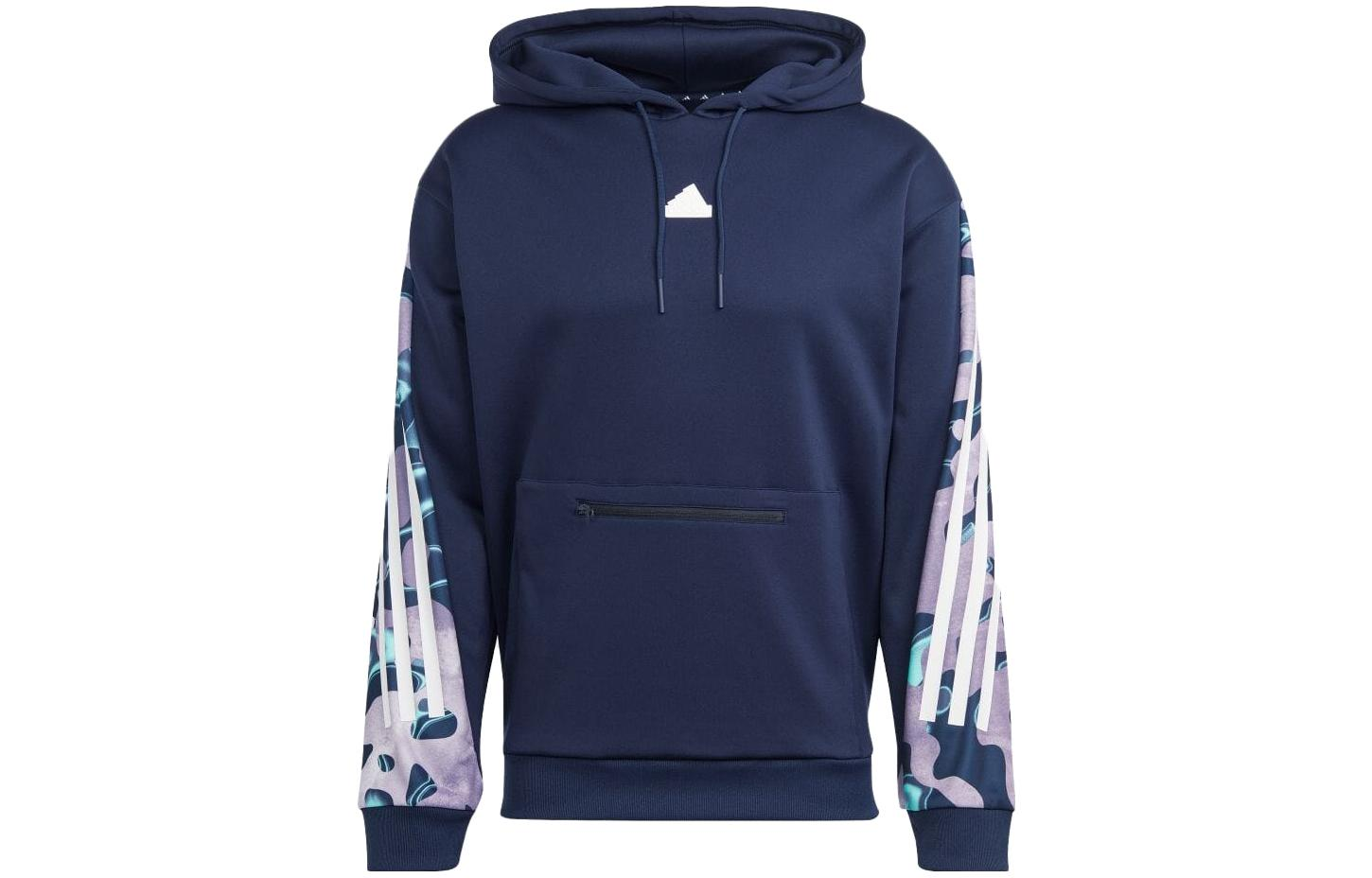 adidas BAPE Graphic Print Hoodie Japan Release Blue IJ8848-JAPAN