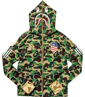 adidas x BAPE SB Shark Hoodie Camo Zip Jacket Military Green Camo bape-adidas-1 adidas x BAPE SB Shark Hoodie Camo Zip Jacket Military Green Camo bape-adidas-1