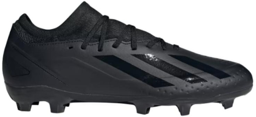 adidas X 瘋狂快速.3 固定場地 防滑耐磨 足球鞋 男女款 黑色 Order adidas X 瘋狂快速.3 固定場地 防滑耐磨 足球鞋 男女款 黑色