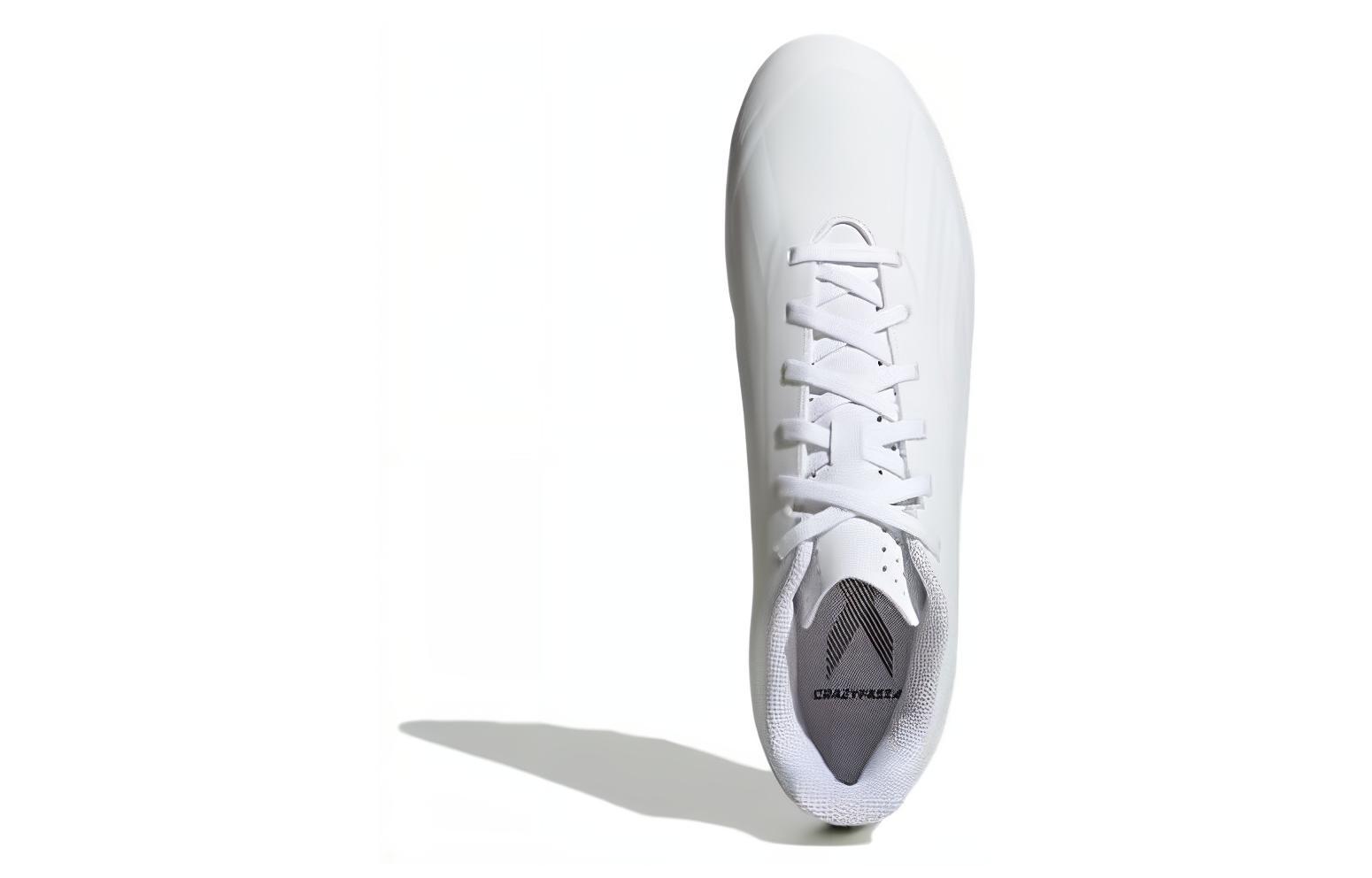Shop adidas X Crazyfast.4 人造草坪 防滑耐磨 足球鞋 男款 白色