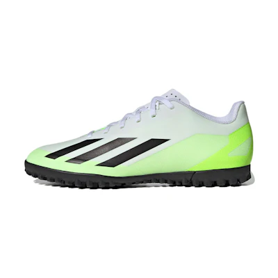 adidas X Crazyfast.4 Turf Shoes 'White Lucid Lemon Black'