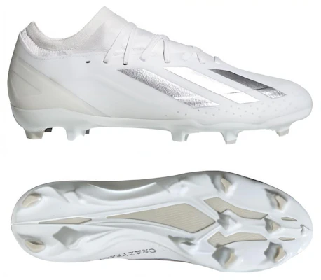 adidas X Crazyfast League FG 'White Silver Metallic' IG9117 Lookbook adidas X Crazyfast League FG 'White Silver Metallic' IG9117