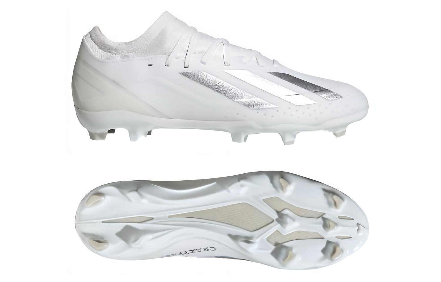 Lookbook adidas X CRAZYFAST LEAGUE 耐磨透氣 足球鞋 男款 白銀
