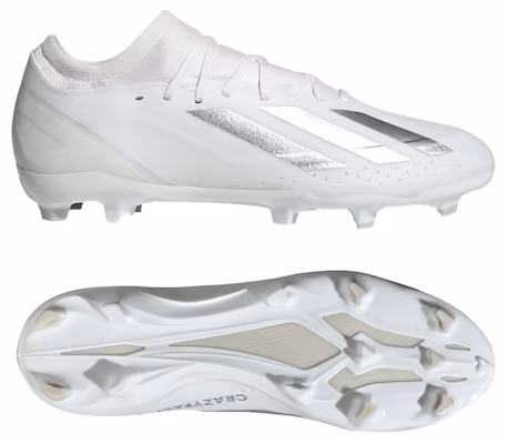adidas X Crazyfast League FG 'White Silver Metallic' IG9117 Lookbook adidas X Crazyfast League FG 'White Silver Metallic' IG9117