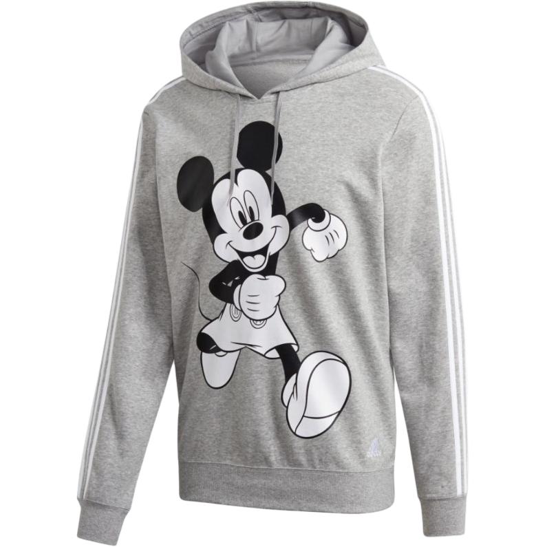 adidas Disney Mickey Mouse Cartoon Hoodie Grey () GQ0899