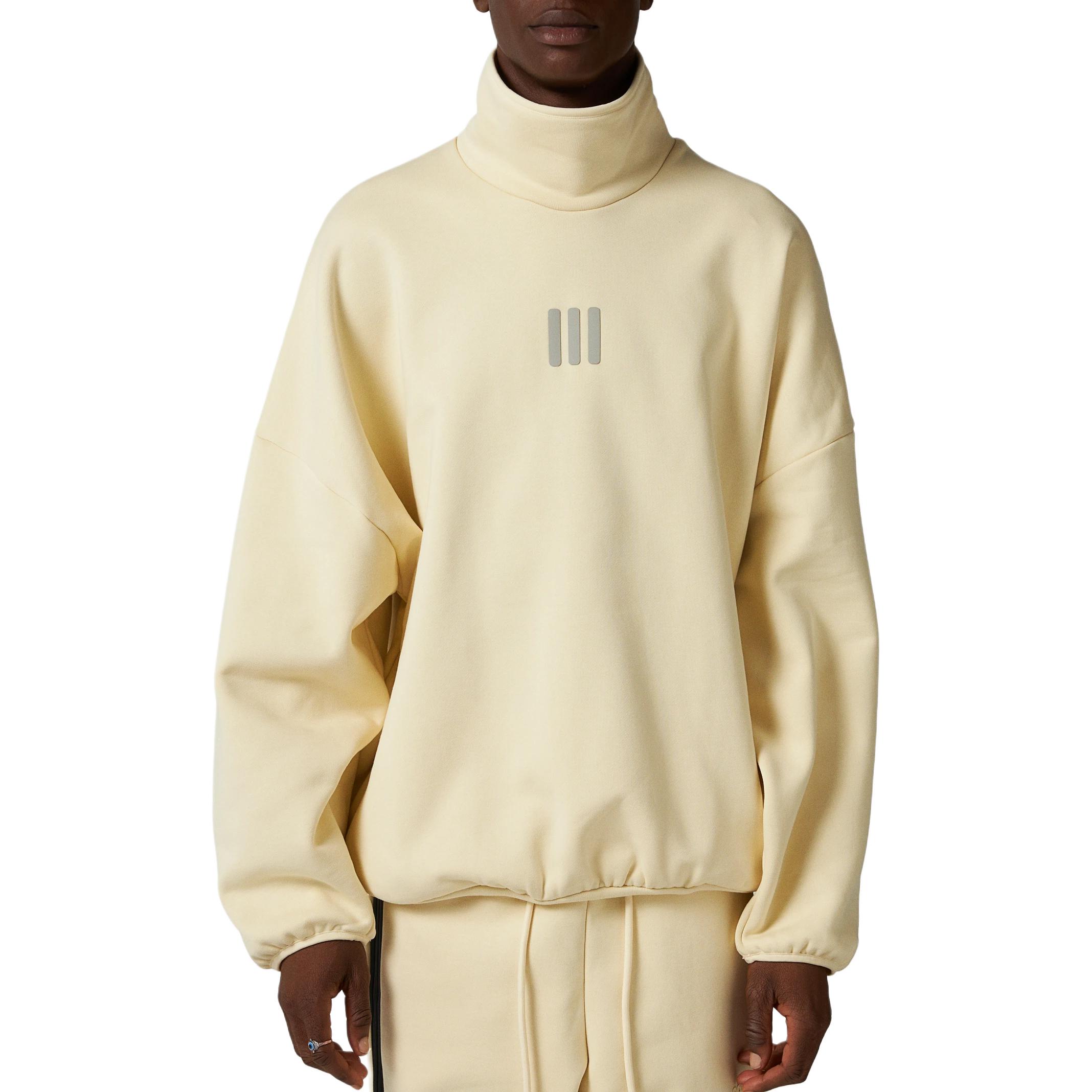 adidas FOG Athletics  3-Stripes Loose Fit Sweatshirt Pale Yellow IS8742 圖 4