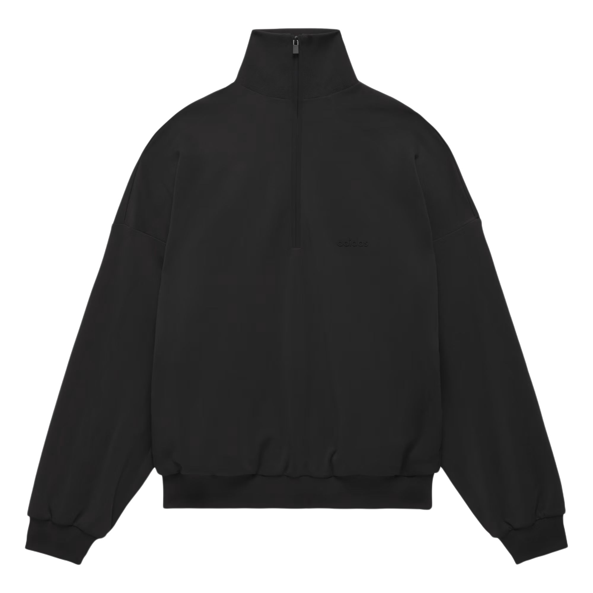 Order adidas x Fear of God Athletics Jaket Track Top Hitam 1/2-Zip. IM5317