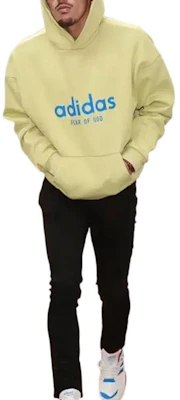 adidas x Fear of God Logo Hoodie Hijau Baju Panjang Kolaborasi. HM8109 Shop adidas x Fear of God Logo Hoodie Hijau Baju Panjang Kolaborasi. HM8109
