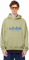 Purchase adidas x Fear of God Logo Hoodie Hijau Baju Panjang Kolaborasi. HM8109