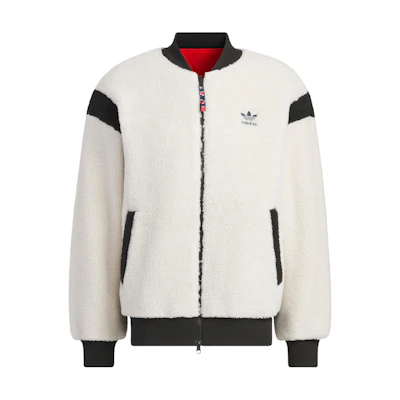 adidas FEIFEI RUAN Reversible Sherpa Bomber Jacket White Unisex IX4214