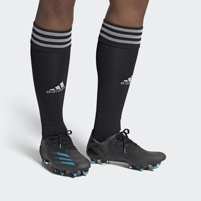 Sizing adidas X Ghosted.1 Scarpe da Calcio Terreni Morbidi ''Nero Blu'' FW3445