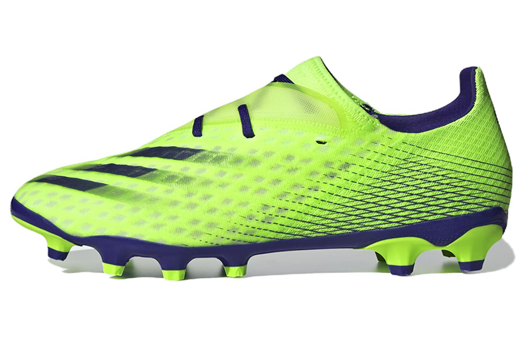 adidas X GHOSTED.2 HG / AG Soccer Spike 'Fluorescent Green' FW9570