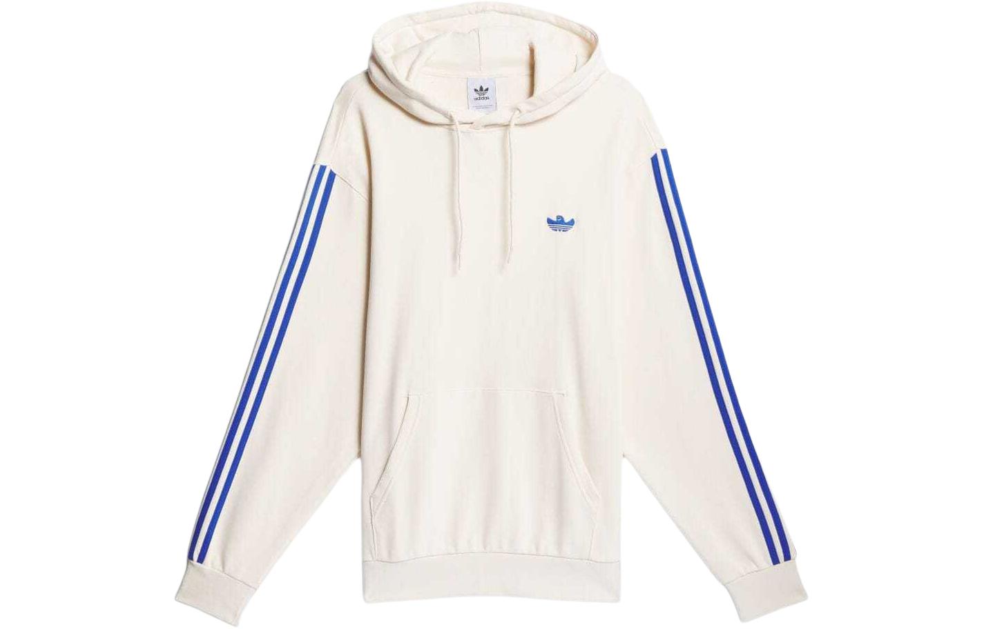 adidas Gonzalez SS24 White Lightweight Foil Hoodie Unisex Casual Fit IU0106