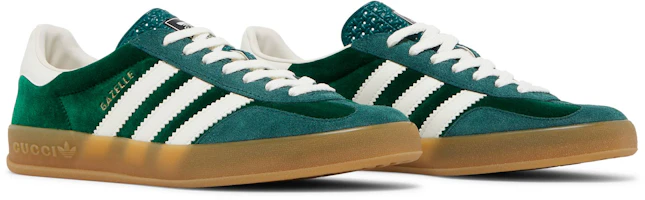Cheap adidas x Gucci Gazelle "綠色麂皮" 707848-9STU0-3170