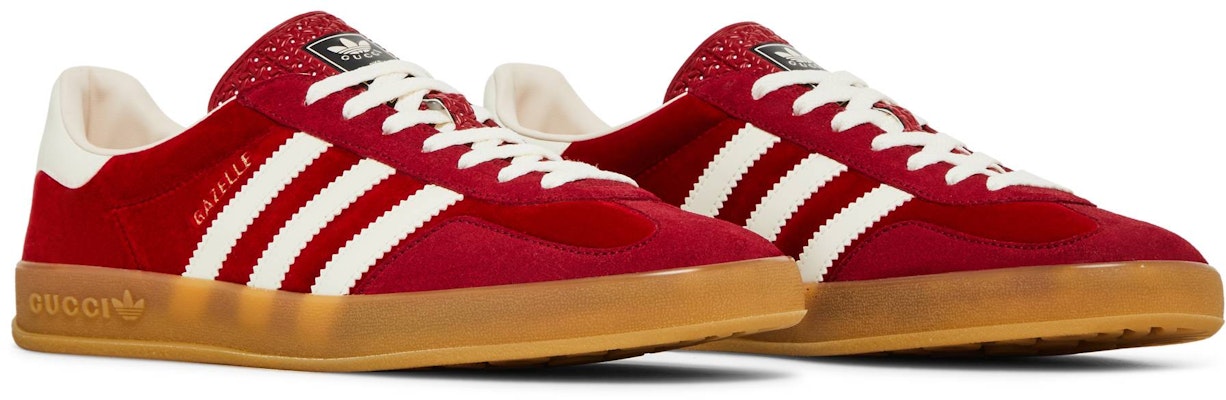 adidas x Gucci Gazelle '紅色天鵝絨' 707848-9STU0-6360 Cheap adidas x Gucci Gazelle '紅色天鵝絨' 707848-9STU0-6360