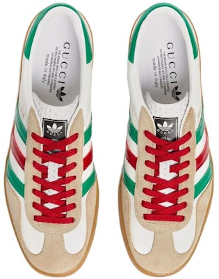 阿迪达斯 x 古驰 Gazelle 白绿红款 726488-AAA43-9547 Shop 阿迪达斯 x 古驰 Gazelle 白绿红款 726488-AAA43-9547