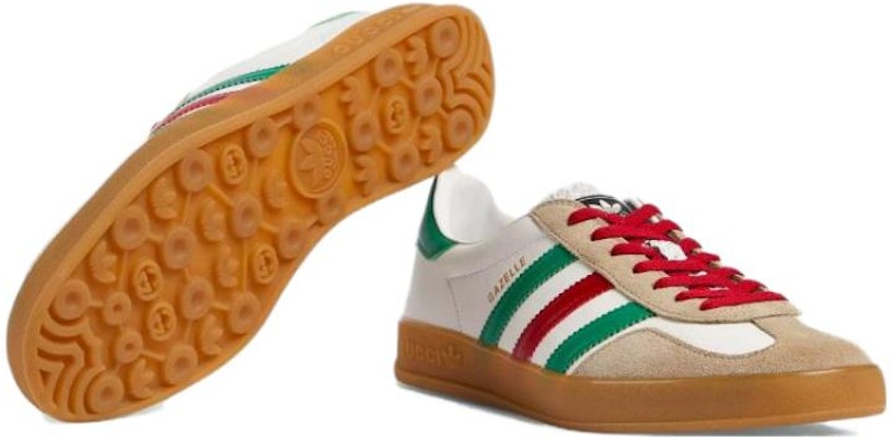 阿迪达斯 x 古驰 Gazelle 白绿红款 726488-AAA43-9547 Details for 阿迪达斯 x 古驰 Gazelle 白绿红款 726488-AAA43-9547