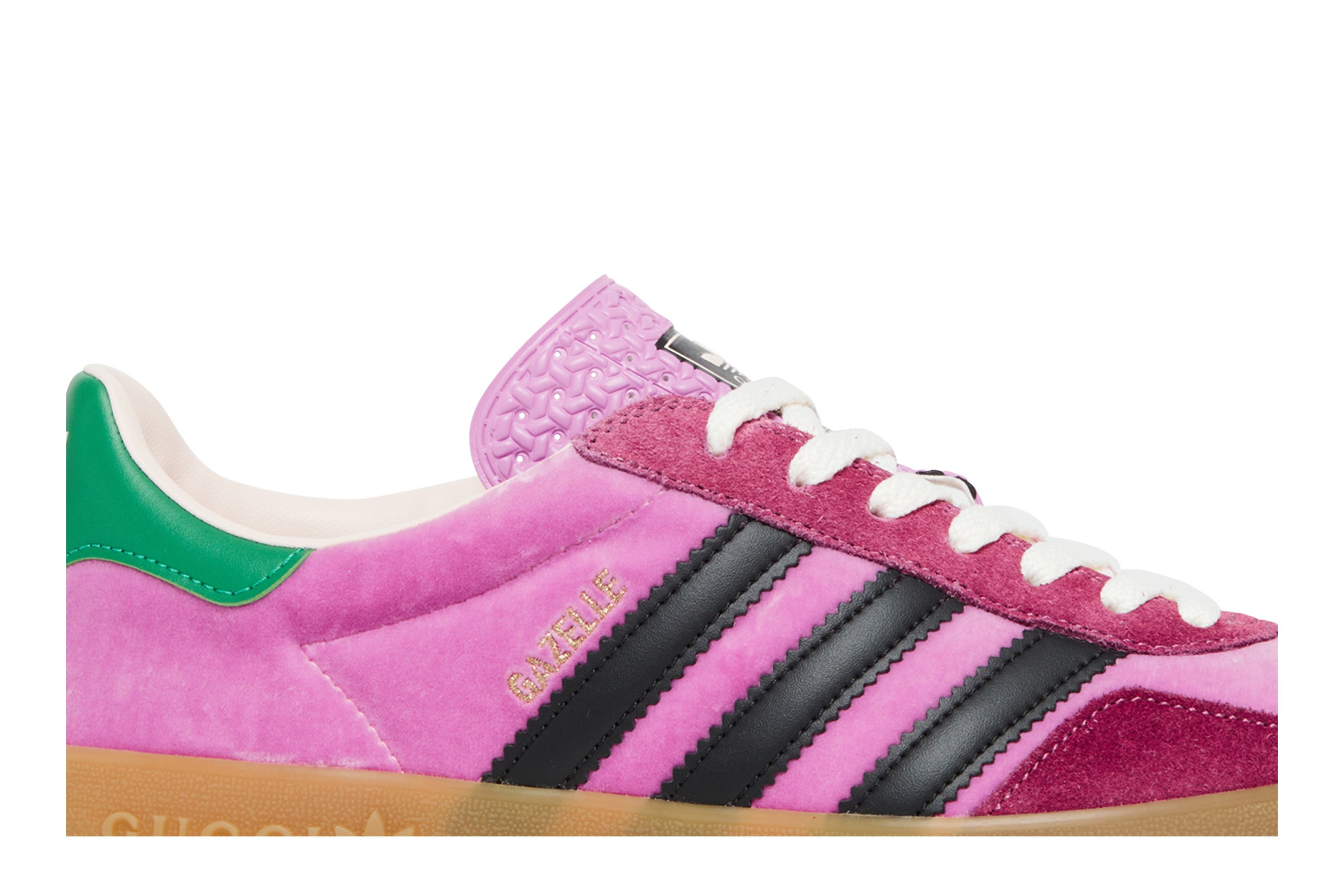Order adidas Originals x Gucci Gazelle 聯名經典休閒板鞋 粉色天鵝絨