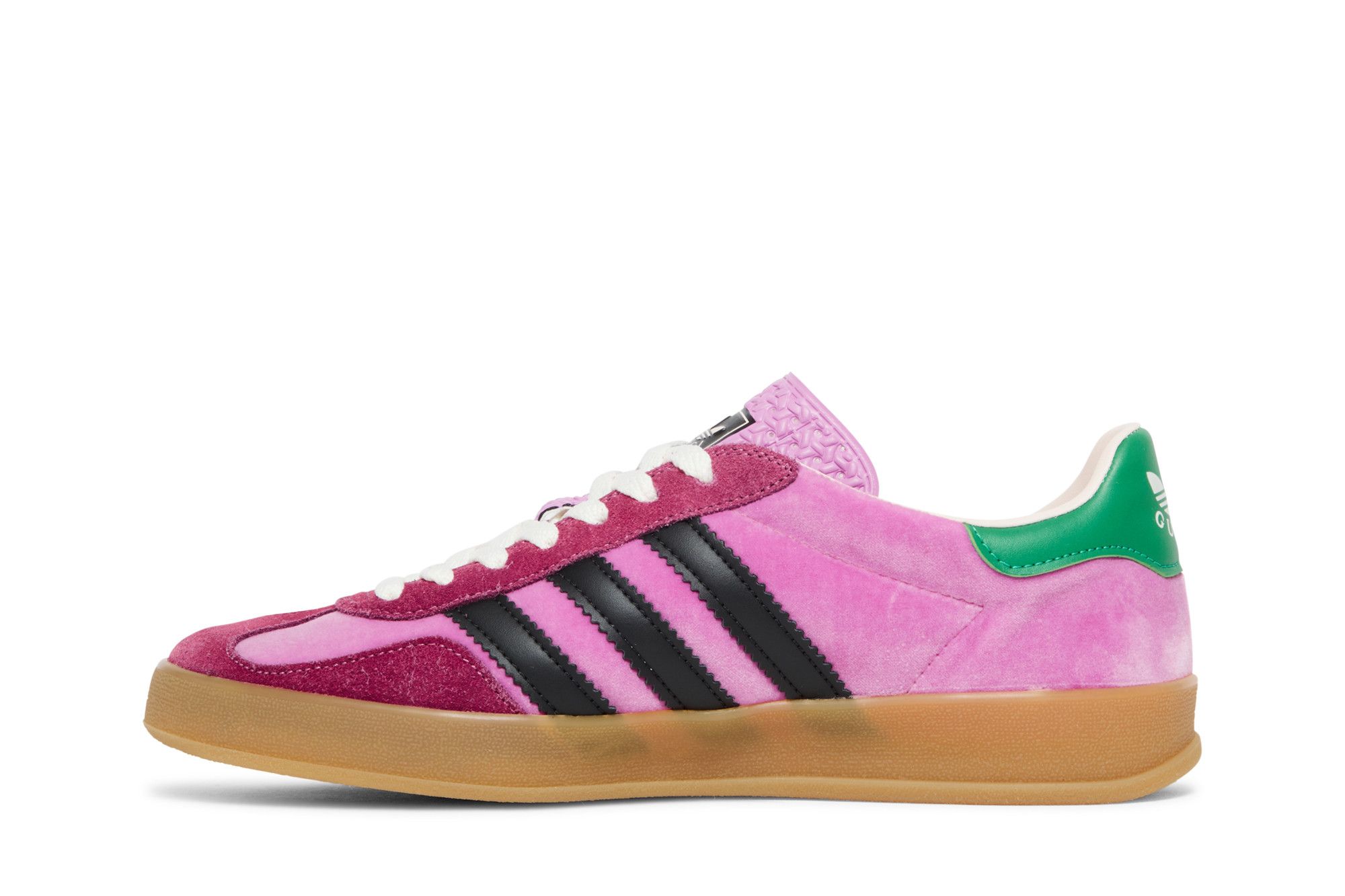 Lookbook adidas Originals x Gucci Gazelle 聯名經典休閒板鞋 粉色天鵝絨