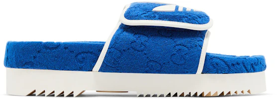 adidas x Gucci GG Platform Sandal 'Blue Cotton Sponge' 702412-UU010-4160 adidas x Gucci GG Platform Sandal 'Blue Cotton Sponge' 702412-UU010-4160