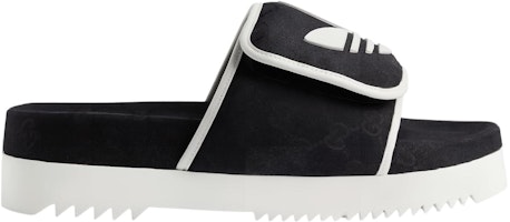adidas x Gucci GG柄スライドサンダル (ブラック) 702412-FAAW2-1045 Order adidas x Gucci GG柄スライドサンダル (ブラック) 702412-FAAW2-1045