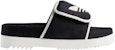 Sandal Adidas x Gucci Slide 'Hitam GG Monogram' 702412-FAAW2-1045