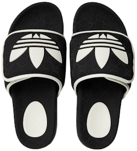 아디다스 x 구찌 슬라이드 샌들 (블랙 GG 모노그램) 702412-FAAW2-1045 Shop 아디다스 x 구찌 슬라이드 샌들 (블랙 GG 모노그램) 702412-FAAW2-1045