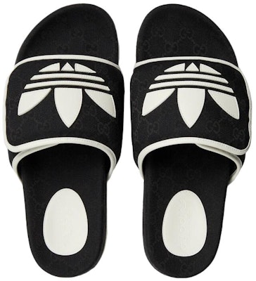 Adidas x Gucci Slide Sandal 'Black GG Monogram' 702412-FAAW2-1045 Shop Adidas x Gucci Slide Sandal 'Black GG Monogram' 702412-FAAW2-1045