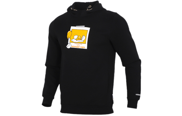 adidas Gudetama Black Pullover Hoodie Casual Sportswear GL7225