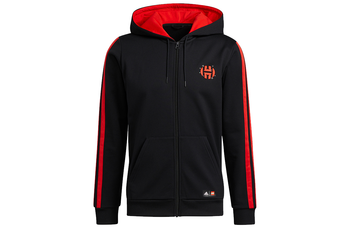 adidas Harden LEGO Logo Hoodie Jacket Black H51239