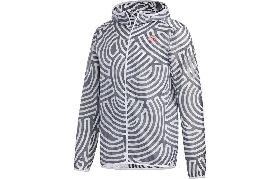 adidas HIROKO Takahashi Logo Hoodie Jacket Gray GD5028