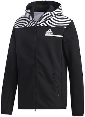 adidas x Hiroko Takahashi ZNE Hoodie Colorblock Printed Black Jacket GN5670 Buy adidas x Hiroko Takahashi ZNE Hoodie Colorblock Printed Black Jacket GN5670