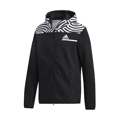 adidas Hiroko Takahashi ZNE Hoodie Colorblock Printed Black Jacket GN5670