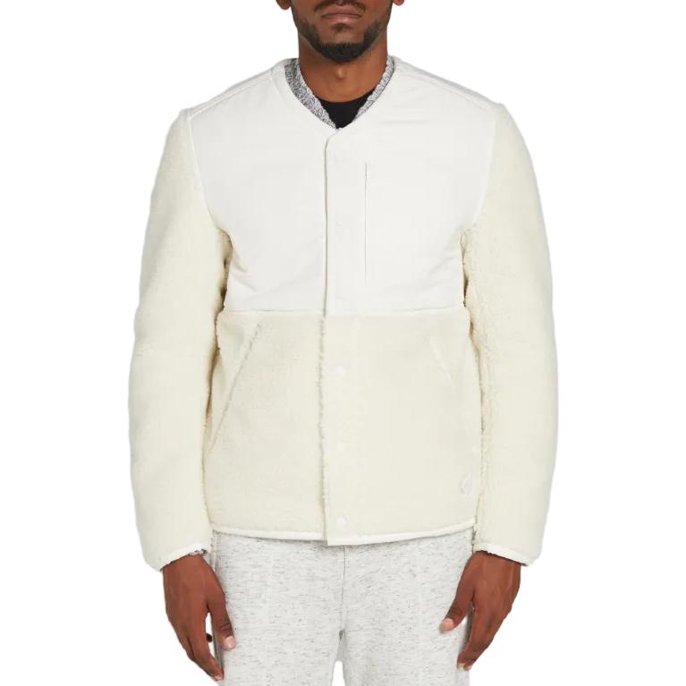 Shop adidas x Hobby Culture Wings Horns V-Neck Casual Button Jacket - Off-White az1490